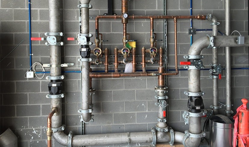 villa-water-and-sewage-piping-mechanical-installations